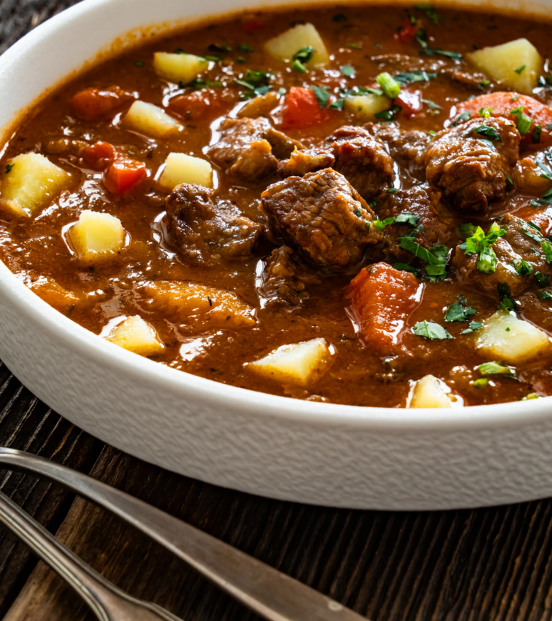 Gulaschsuppe Leckere Gulaschsuppe für kalte Tage