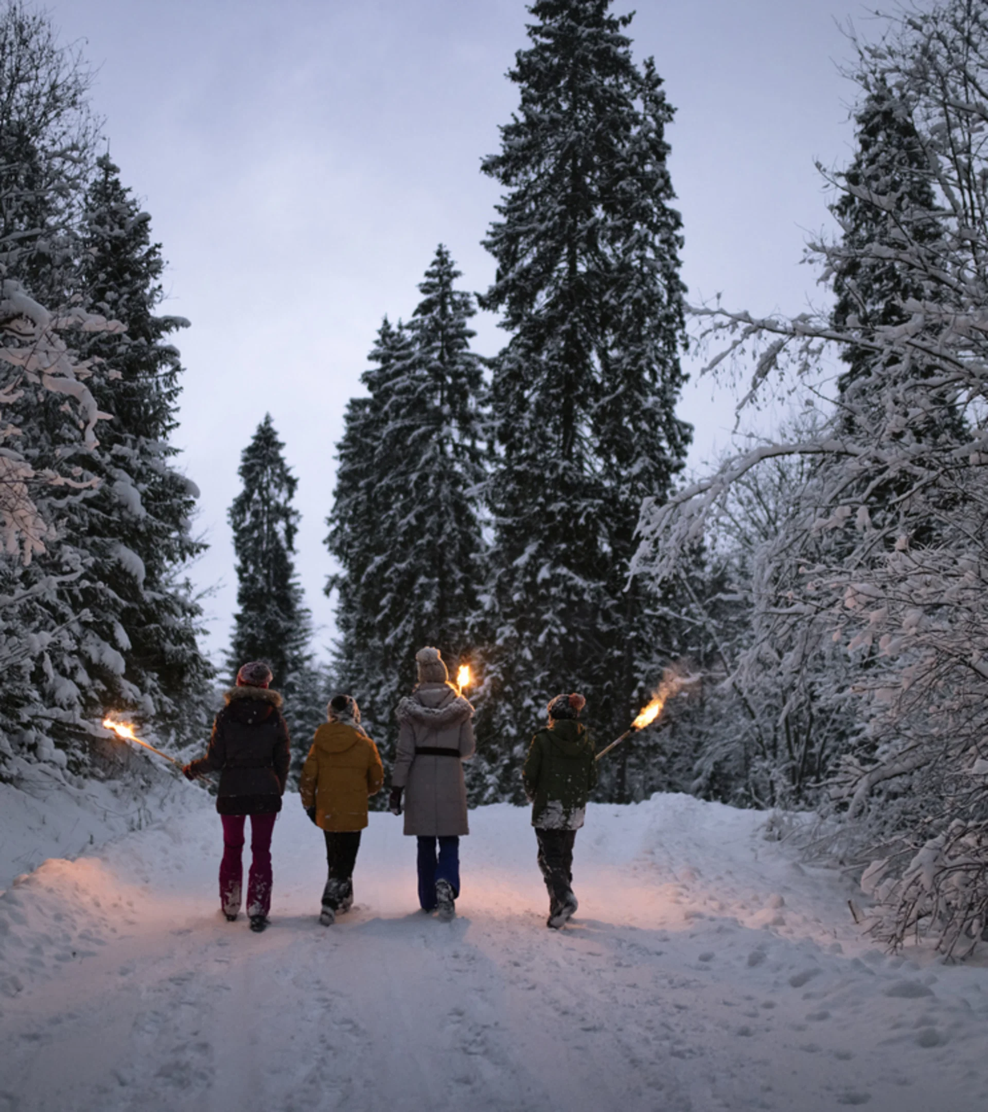 Fackelwanderung Fackelwanderung durch die Winterlandschaft